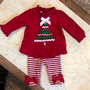 0-3M First Impressions Christmas Outfit EUC